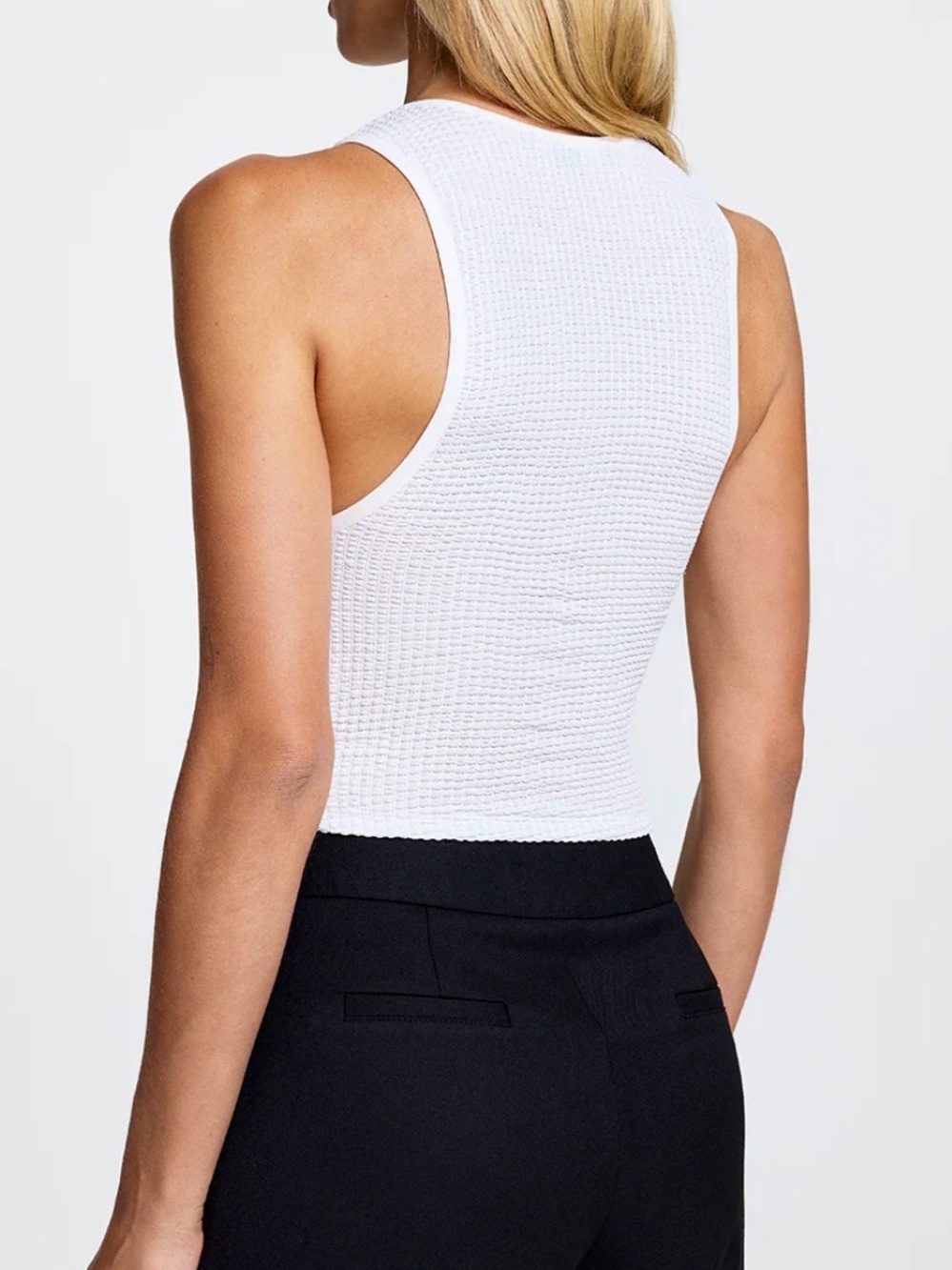 Smythe White Muscle Rib Tank - Picture 2 of 7